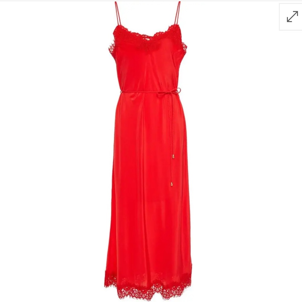 Zimmermann Belted Lace-Trimmed Silk Crepe De Chine Jumpsuit